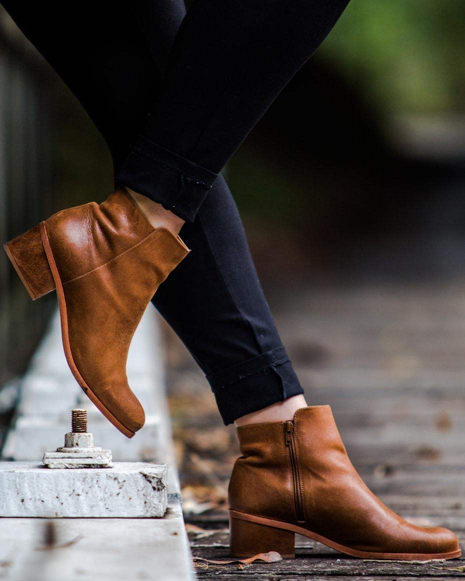 Leather dress shoes