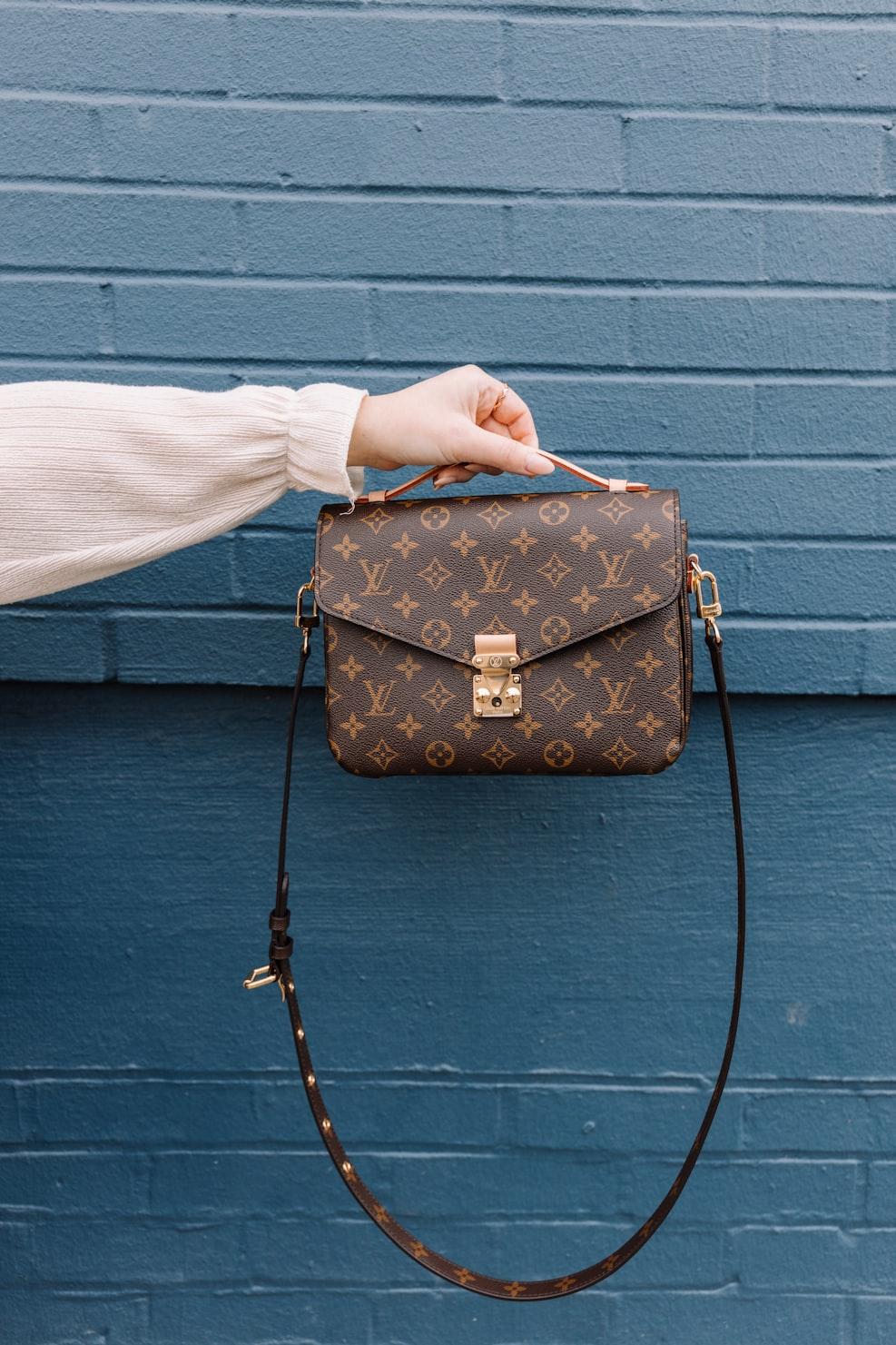 LV leather bag