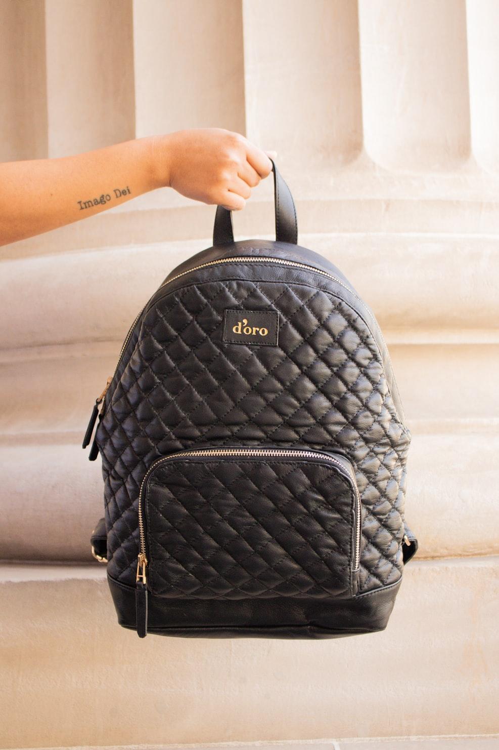 Dior leather backpack